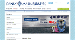 Desktop Screenshot of danskmarineudstyr.dk